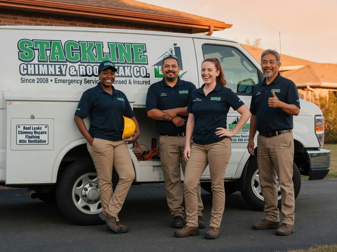 Chimney flashing repair company in Waring, TX